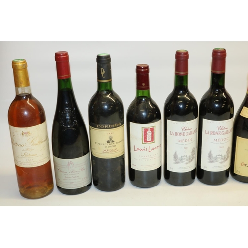 141 - Two bottles of Chateau La Rose Garamey 2001 Medoc 75cl, two bottles of Bourgogne Grand Ordinaire 75c... 