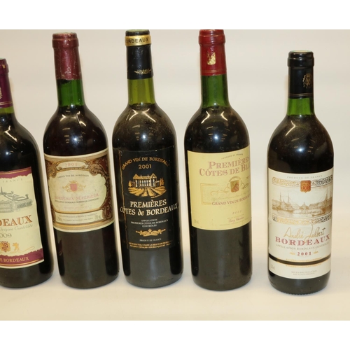 142 - Chateau Gravillotte 2000 Bordeaux 75cl, Chateau La Mirand 1999 Bordeaux Superieur 75cl and nine othe... 