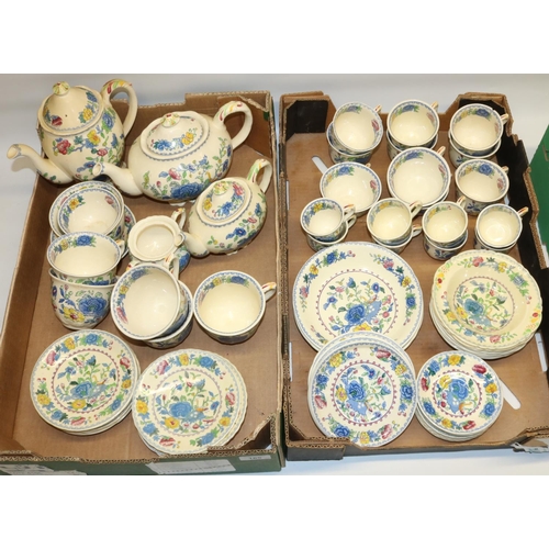 165 - Comprehensive Mason's Ironstone China Regency tea ware comprising of breakfast cups and saucers, cof... 