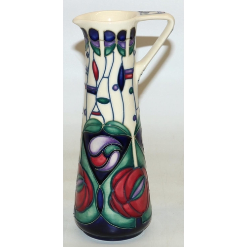 306 - Moorcroft Charles Rennie Mackintosh tribute design jug, 1995, H24cm