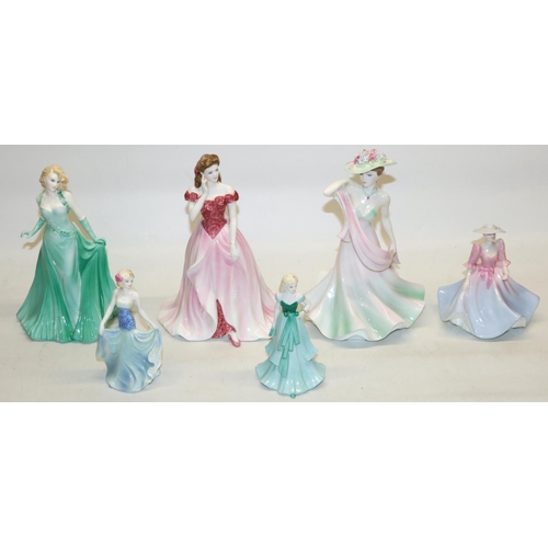 311 - Collection of Coalport figures: Ladies of Fashion - Summer Days, H21cm, The Collingwood Collection -... 