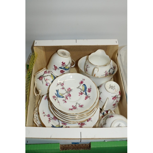 403 - Large quantity of tea and dinner ware including F.C. Emery Longport, Royal Albert Blossom, and Royal... 