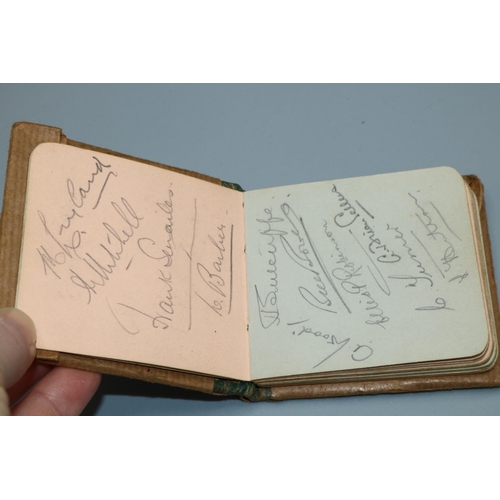 415 - Autograph album c1940s, approx. 30 signatures from entertainers including Adelaide Hall, George Form... 