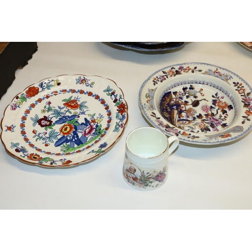 424 - C20th Royal Crown Derby plates: patterns 383, 953, and two 8683, all D23cm, C19th century Derby plat... 