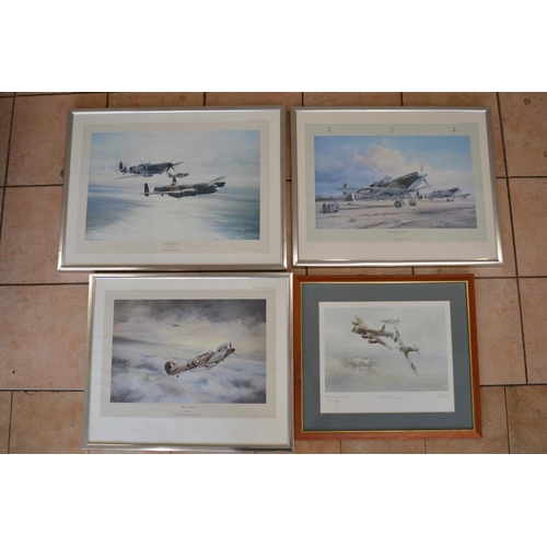 918 - Four aviation prints, 