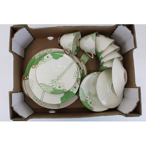 276 - Collection of Royal Doulton Glamis pattern tea ware - six trios, three additional saucers, two addit... 