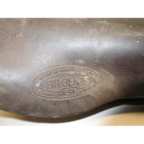 363 - Brooks Champion 'S' bicycle seat and a Brooks Professional bicycle seat (2)