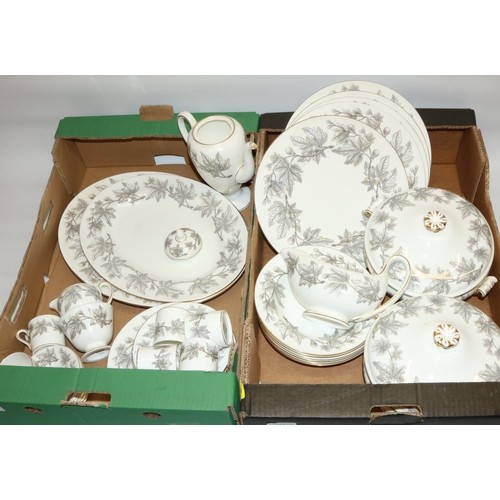 767 - Collection of Wedgwood Ashford pattern table ware 49pcs incl. two tureens and covers, two oval plate... 