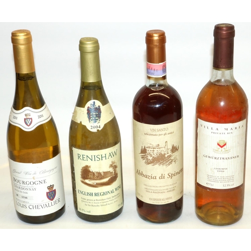 144 - Bottle of 2004 Renishaw English regional wine 75cl, 1996 Villa Maria Gewurztraminer Gisbourne 75cl, ... 