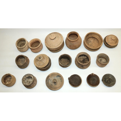 54 - Amanda Barrie Collection – Collection of medieval/ pre medieval pottery including pots, some with li... 