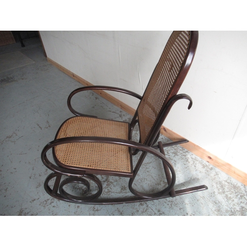 816 - Modern Thonet style bentwood rocking chair