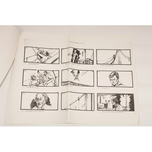 866 - The Lizzie Cundy Collection - James Bond interest: A View to a Kill printed storyboards, printed wit... 