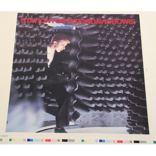 867 - The Lizzie Cundy collection - David Bowie Station To Station withdrawn proof sleeve,  printer's proo... 