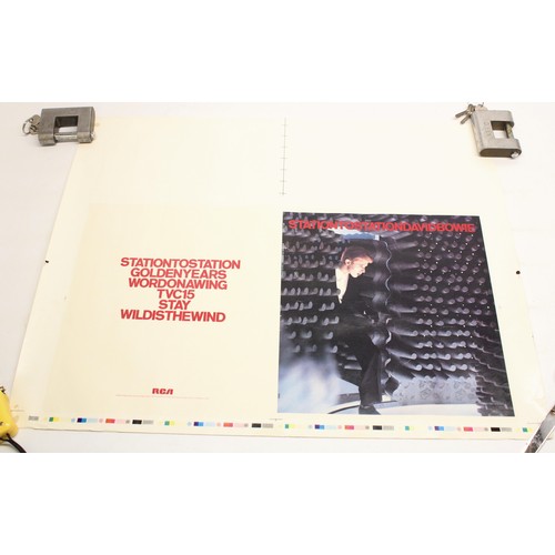 867 - The Lizzie Cundy collection - David Bowie Station To Station withdrawn proof sleeve,  printer's proo... 