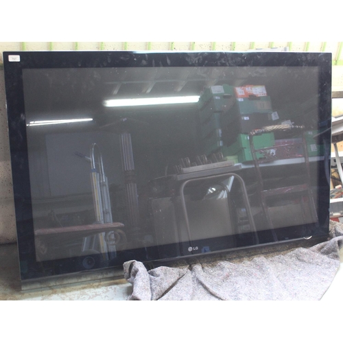 797 - Large LG 60PG7000 flat screen TV, with remote control