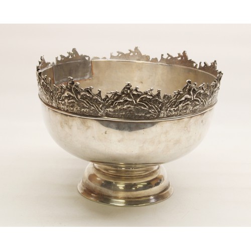 875 - The Lizzie Cundy collection - Pryor Tyzack & Co. Sheffield early c20th EPNS punch bowl on pedestal f... 