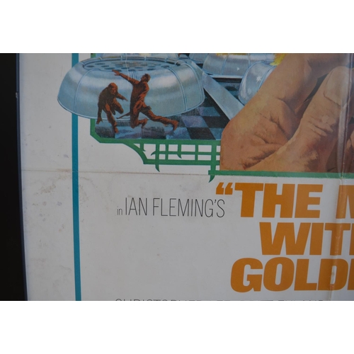 40 - Original US printed one sheet movie poster for the 1974 James Bond Film The Man With The Golden Gun,... 