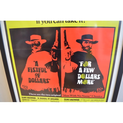44 - Original one sheet United Artists double release movie poster for A Fist Full Of Dollars/A Few Dolla... 