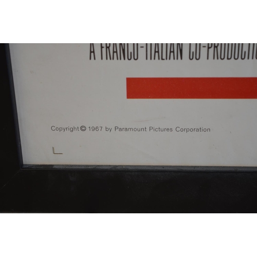 46 - Original one sheet Paramount Pictures movie poster for Barbarella starring Jane Fonda. US printed 19... 