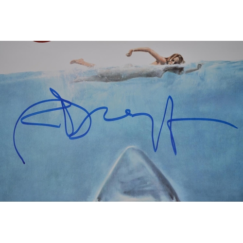 58 - Jaws poster, signed by Richard Dreyfuss. Excellent condition. 99 x 68cm