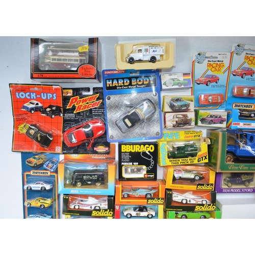 101 - Collection of boxed diecast model vehicles, various scales and manufacturers to include Solido, Cara... 