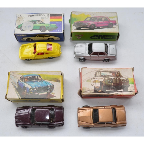 101 - Collection of boxed diecast model vehicles, various scales and manufacturers to include Solido, Cara... 