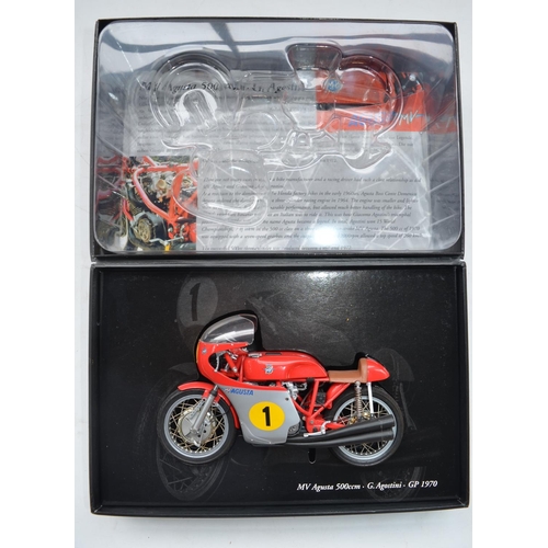 102 - Boxed Minichamps 1/12 scale highly detailed diecast and plastic MV Agusta 500ccm motorbike model, G ... 