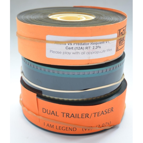 84 - Collection of film stock memorabilia to include original 35mm theatre trailers for Aliens Vs Predato... 