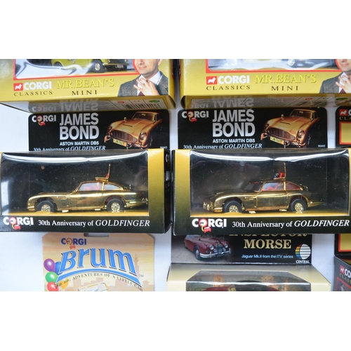 86 - Collection of boxed Corgi diecast model cars to incl. two 30th Anniversary Aston Martin DB5's from G... 