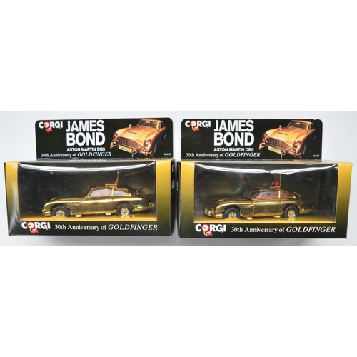 86 - Collection of boxed Corgi diecast model cars to incl. two 30th Anniversary Aston Martin DB5's from G... 