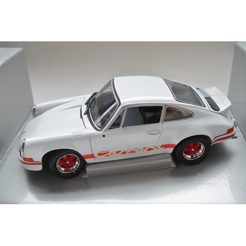 87 - Five 1/18 scale diecast Porsche models incl. NT Models 911 Street Car (engine panel screws removed),... 