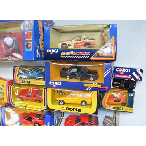 94 - Collection of boxed diecast model cars, mostly Corgi and various scales to include A Corgi Super Ele... 