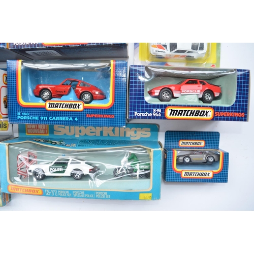 95 - Collection of boxed diecast models, mostly Matchbox to include Superkings K-71 Porsche Police Set, M... 