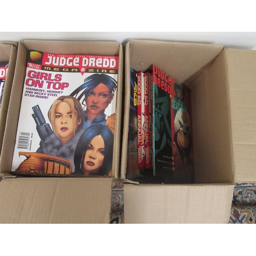 434 - Large collection of 2000 AD comics, annuals and books (4 boxes)