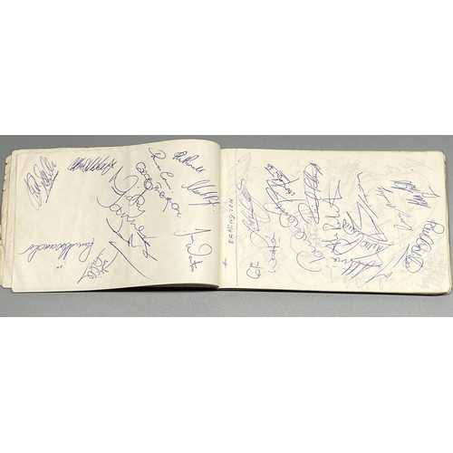 302 - Unruled pad containing various Football related signatures inc. 4 FIFA referees, team players from R... 