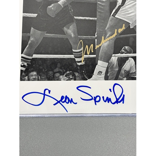 314 - Muhammed Ali and Leon Spinks photo, with signatures, Certificate of Authenticity from Heroes & Legen... 