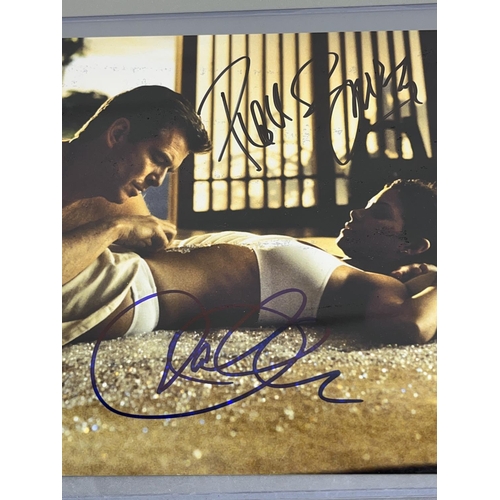 320 - Pierce Brosnan and Halle Berry photo scene from 'Die Another Day' with signatures & 2 Pierce Brosnan... 