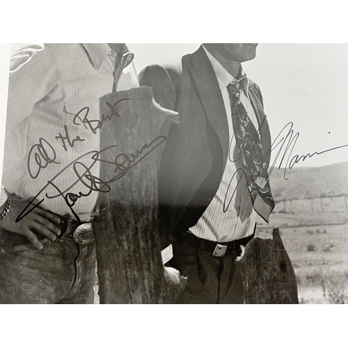 339 - Pocket Money (1972) photo of Lee Marvin and Paul Newman, with signatures, 20.2cm x 25.6cm, with Cert... 