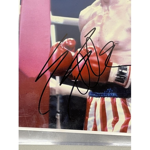 342 - Sylvester Stallone photo as 'Rocky', 20.3cm x 25cm, with signature with Certificate of Authenticity ... 