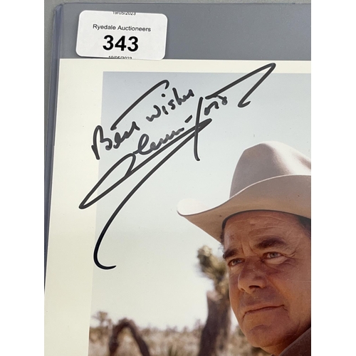 343 - Glenn Ford photo, 20.4cm x 25.4cm, with signature, with Certificate of Authenticity from Heroes & Le... 