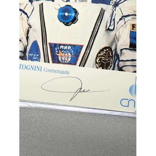 367 - Michael Tognini (Cosmonaut) photo, 9cm x 15.1cm, with signature, with Certificate of Authenticity fr... 