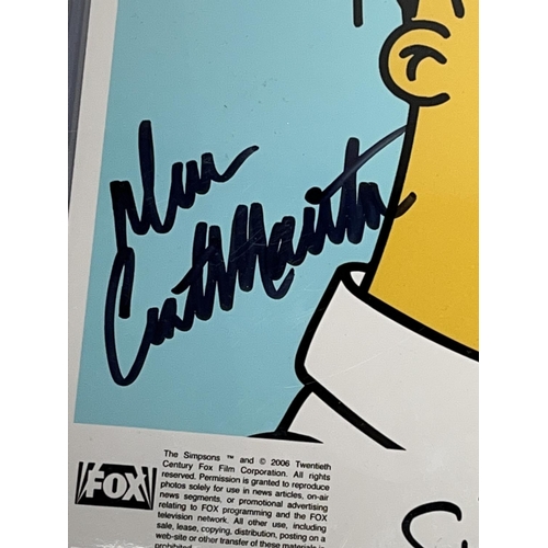 389 - Homer Simpson photo still, Dan Castellaneta signature 'To Raul Dan Castellaneta', 20.3cm x 25.4cm, w... 