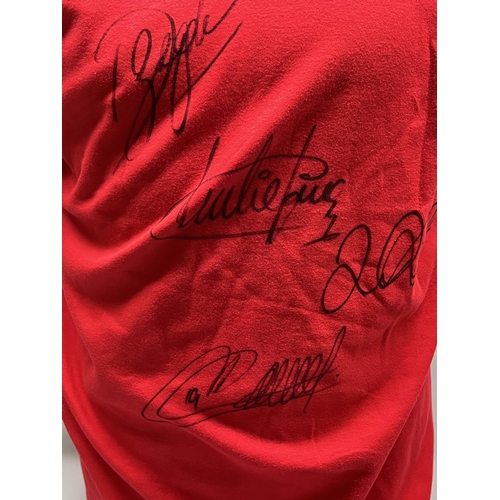 307 - Arsenal multi signed shirt, with Certificate of Authenticity from Auction World Ltd