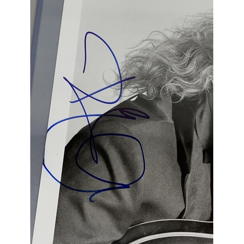 481 - Robert Plant, black & white photo, with signature, 20.2cm x 25.6cm, with Certificate of Authenticity... 