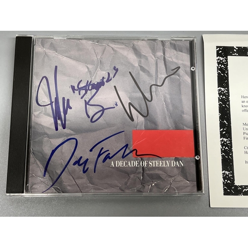 507 - Steely Dan 'A Decade of Steely Dan' CD, with signatures, with Certificate of Authenticity from Heroe... 