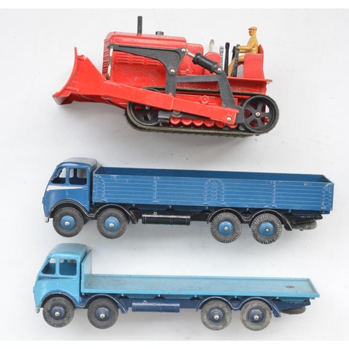 107 - Collection of vintage Dinky vehicles to include Supertoys 501 Foden Diesel 8-wheel wagon, 502 Foden ... 