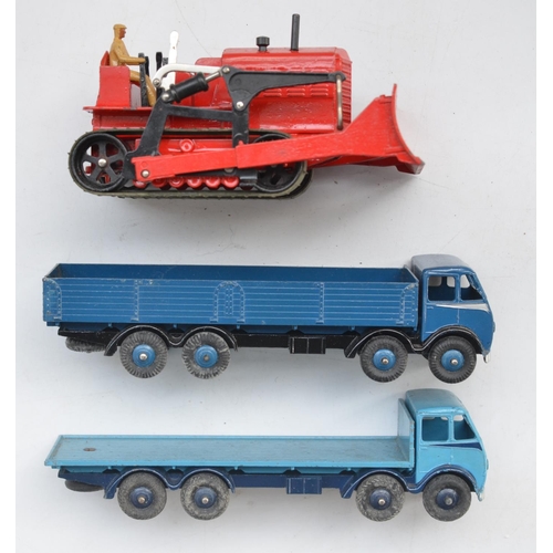 107 - Collection of vintage Dinky vehicles to include Supertoys 501 Foden Diesel 8-wheel wagon, 502 Foden ... 