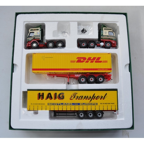 127 - Boxed Corgi 1/50 scale diecast Haig Transport Scotland Europe 2 vehicle set CC99192, limited edition... 