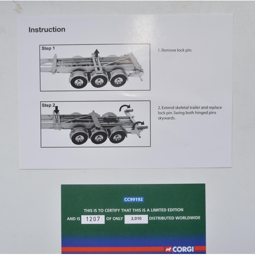 127 - Boxed Corgi 1/50 scale diecast Haig Transport Scotland Europe 2 vehicle set CC99192, limited edition... 