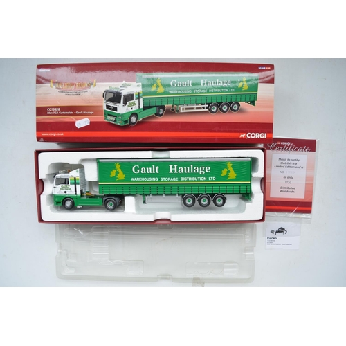 132 - Six 1/50 diecast truck models to include 2x Cararama Collectible Haulers Limited Edition models (H.E... 